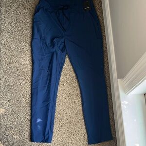 Jaanuu Blue Sweatpants Tapered Leg Athletic Wear